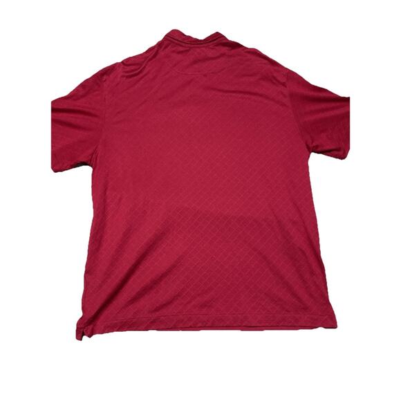 Tiger Woods Shirt Mens Extra Large Red Nike Dri Fit Polo Golf Performance Sports - Picture 2 of 9
